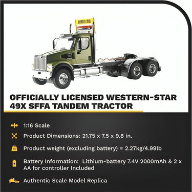 Tracto Camión Western Star 49X Control Remoto Escala 1:16 - KATZER